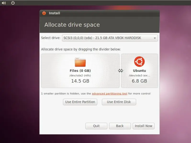 File:Ubuntu 10.10 dual boot disk space.jpg
