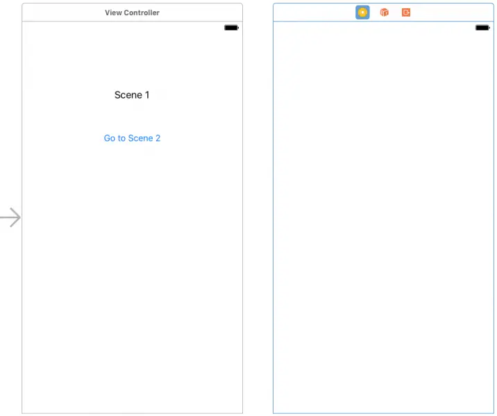File:Xcode 8 storyboard two scenes.png